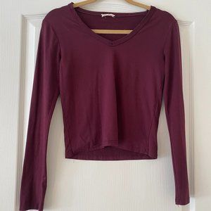Maroon/ Dark Purple Long sleeve shirt